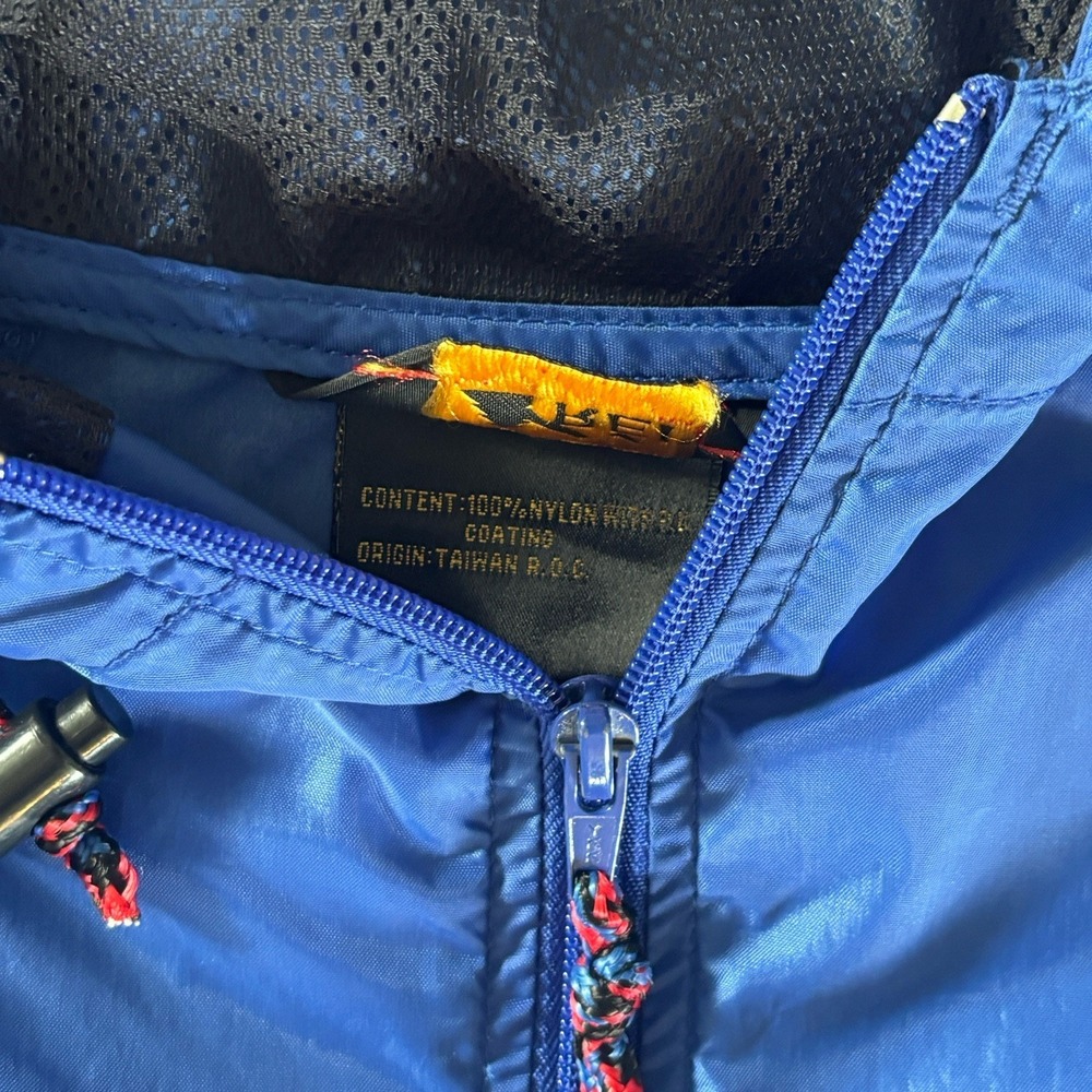 REI Co-op Men's Hooded Lightweight Mesh Lined Rain Jacket Medium Royal Blue - Picture 5 of 9